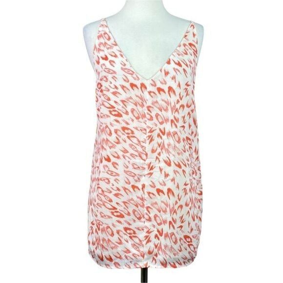 Cabi  Peach Leopard Tank Size Medium V-neck - Picture 1 of 6
